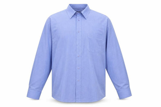 Debenhams Men's Blue Long Sleeve Classic Fit Dress Shirt 16in 41cm
