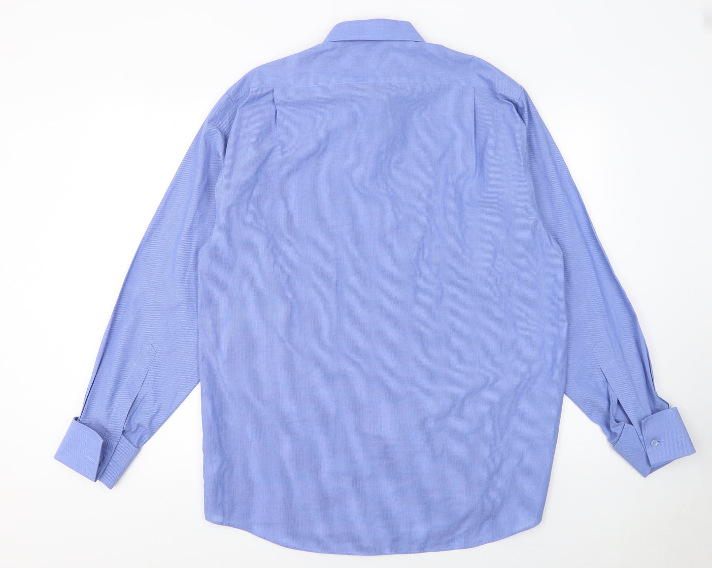 Debenhams Men's Blue Long Sleeve Classic Fit Dress Shirt 16in 41cm