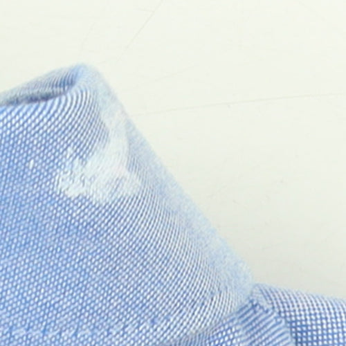 Next Boys Blue Long Sleeve Dress Shirt 7 Years Button-Up Formal Top