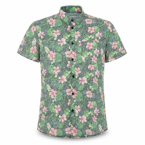Jack & Jones Originals Men's Multicoloured Floral Short Sleeve Cotton Shirt Size S
