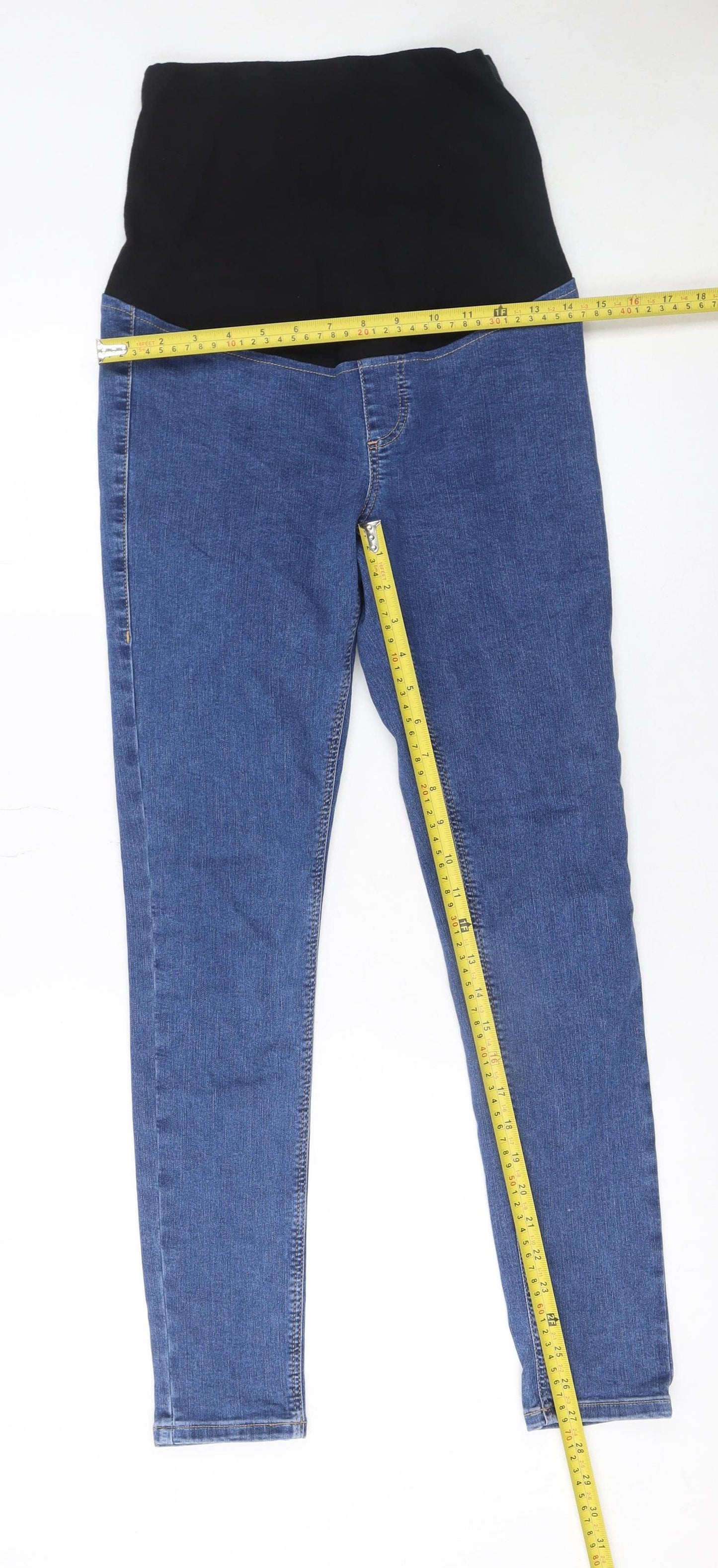 Topshop Women Blue Maternity Denim Jegging Slim Fit Jeans Size 8