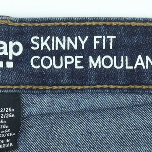 Gap Women Blue Skinny Jeans Size 6 Slim Fit Denim