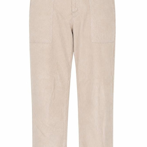 ASOS DESIGN Women’s Beige Cotton Chino Trousers Size 14