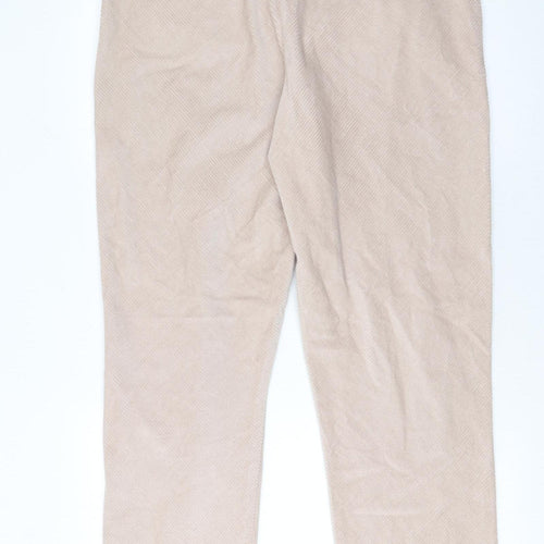 ASOS DESIGN Women’s Beige Cotton Chino Trousers Size 14