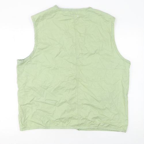 Another Influence Women's Green XL Utility Cotton Waistcoat