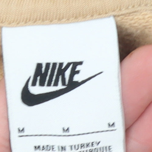 Nike Women’s Beige Cotton Pullover Sweatshirt M
