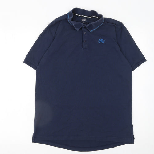 Nike SB Men’s Blue Dri-Fit Polo Shirt Size M Regular Fit