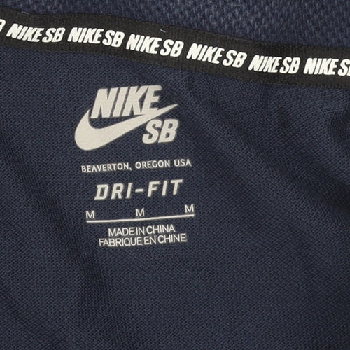 Nike SB Men’s Blue Dri-Fit Polo Shirt Size M Regular Fit