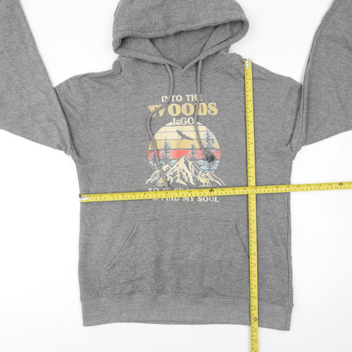 Lane Seven Men's Grey Graphic Pullover Hoodie Size S Outdoor Fleece