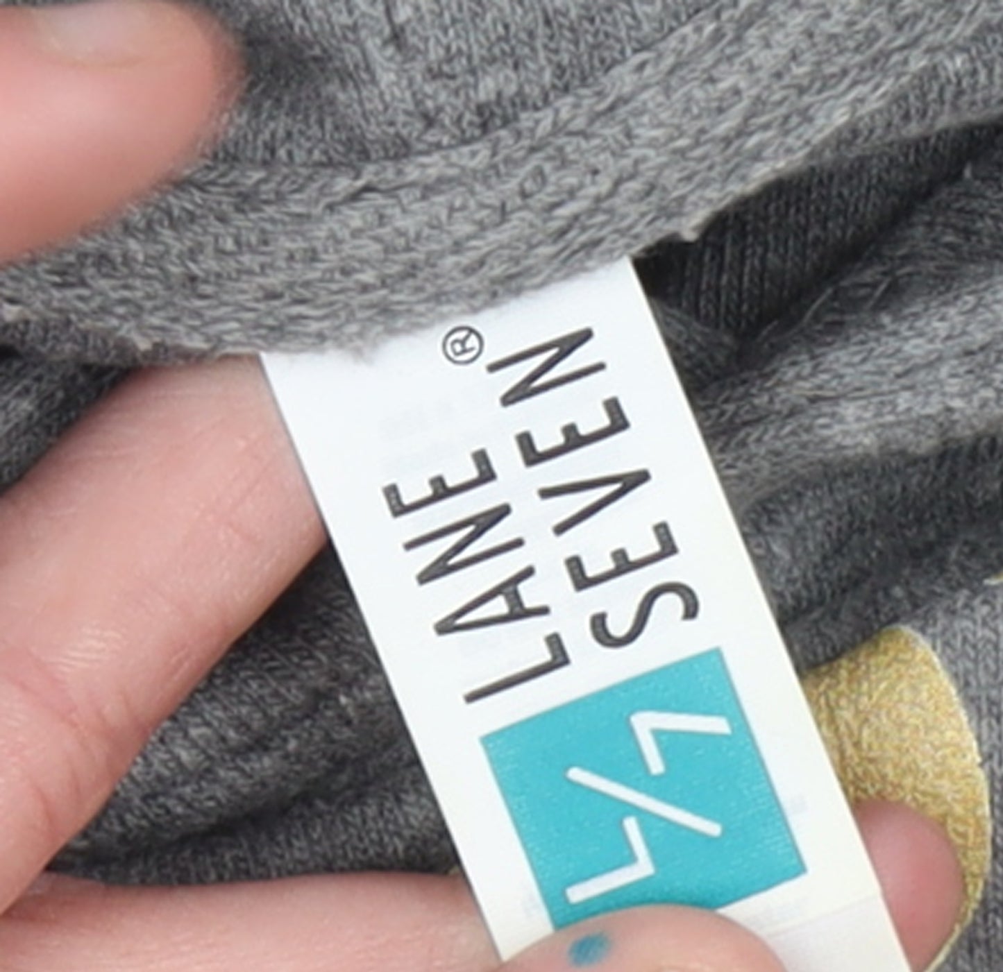 Lane Seven Men's Grey Graphic Pullover Hoodie Size S Outdoor Fleece
