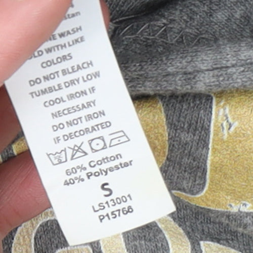 Lane Seven Men's Grey Graphic Pullover Hoodie Size S Outdoor Fleece