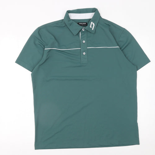 Druids Men’s Green Polo Shirt L Golf Sports Moisture Wicking