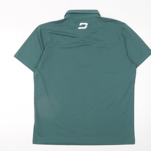 Druids Men’s Green Polo Shirt L Golf Sports Moisture Wicking