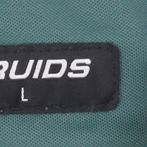 Druids Men’s Green Polo Shirt L Golf Sports Moisture Wicking