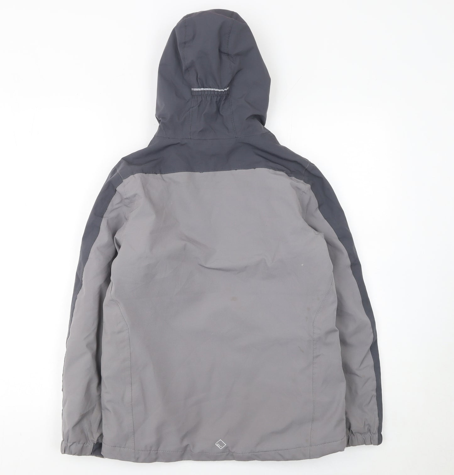 Regatta Boys Grey Waterproof Hooded Rain Coat Jacket 11-12 Years