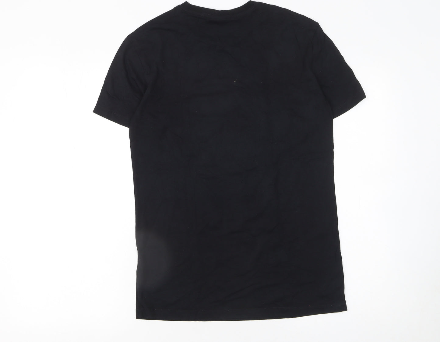 H&M Women’s Black Art Print Cotton T-Shirt Size XS