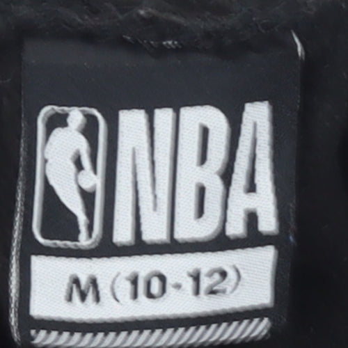 NBA Boys Black M 10-12 Sweat Shorts Elastic Waist Basketball Activewear