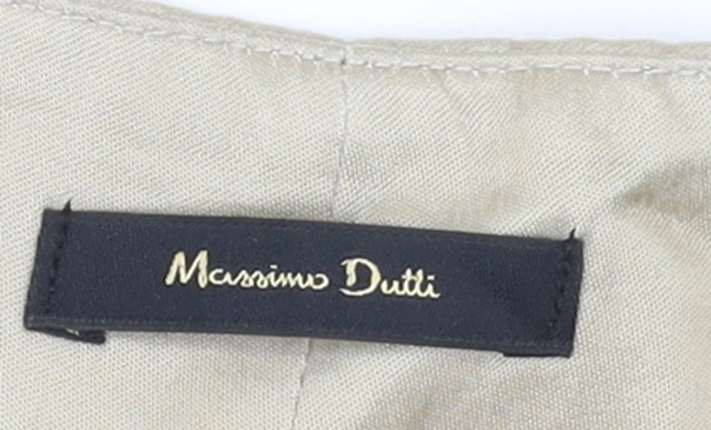 Massimo Dutti Womens Beige Viscose Culotte Shorts Size 8