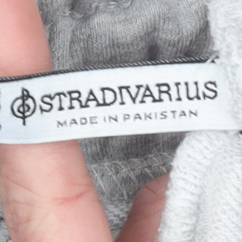 Stradivarius Women’s Grey Jogger Sweatpants S Polyester Cotton