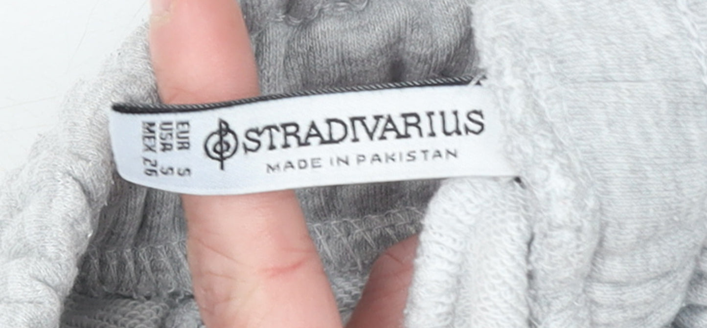 Stradivarius Women’s Grey Jogger Sweatpants S Polyester Cotton