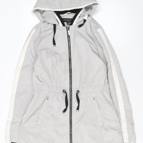 Laundry by Shelli Segal Women’s Grey Hooded Parka Jacket Size M