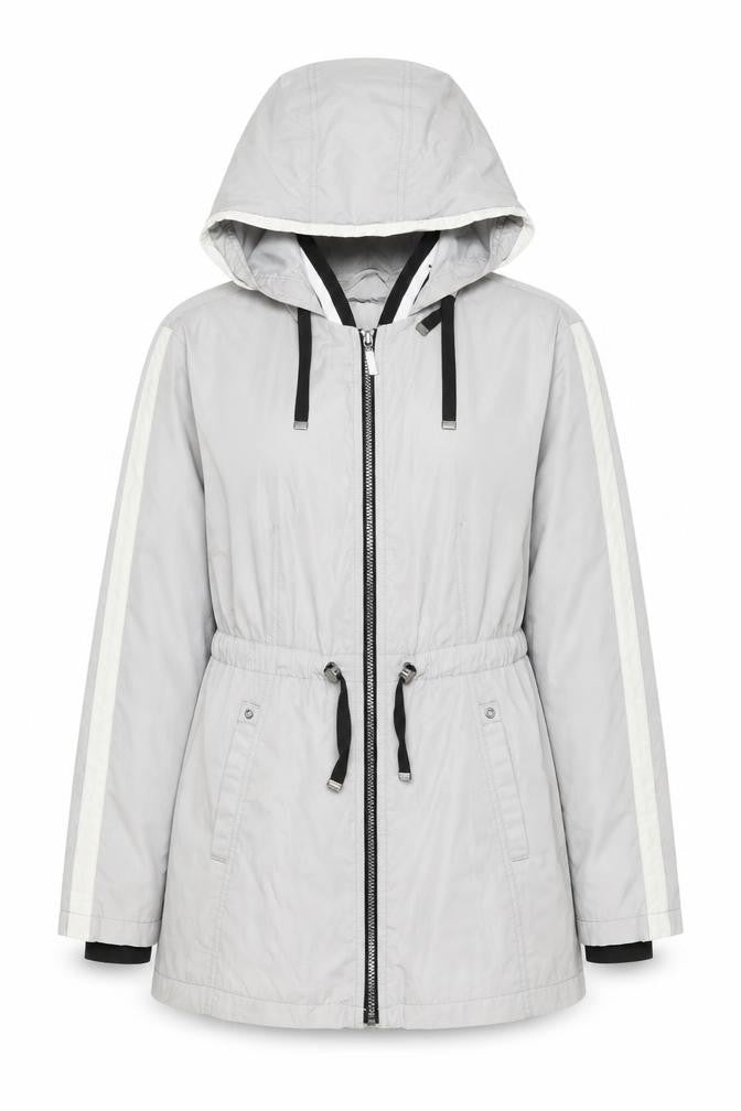 Laundry by Shelli Segal Women’s Grey Hooded Parka Jacket Size M