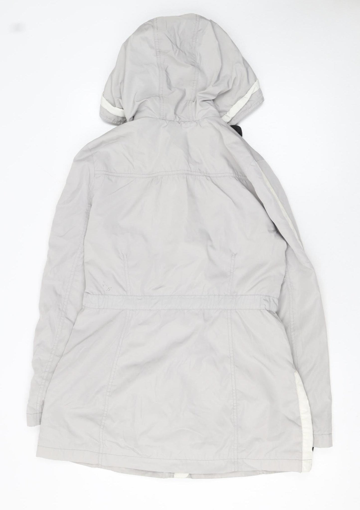 Laundry by Shelli Segal Women’s Grey Hooded Parka Jacket Size M