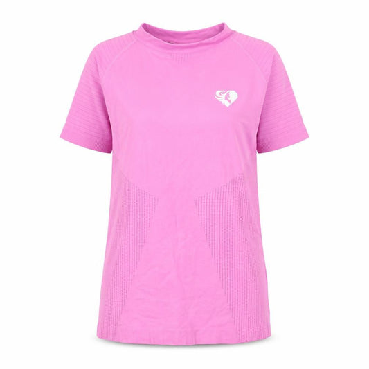 Women's Best Pink Short Sleeve Slim Fit Activewear T-Shirt Size S
