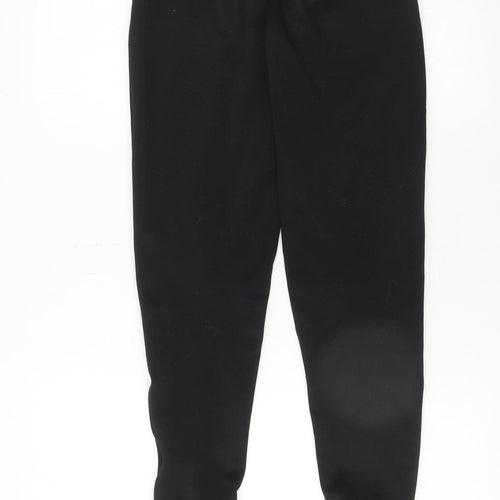 Puma Boys Black Slim Jogger Trousers 11-12 Years Athletic Fit Zip Pockets