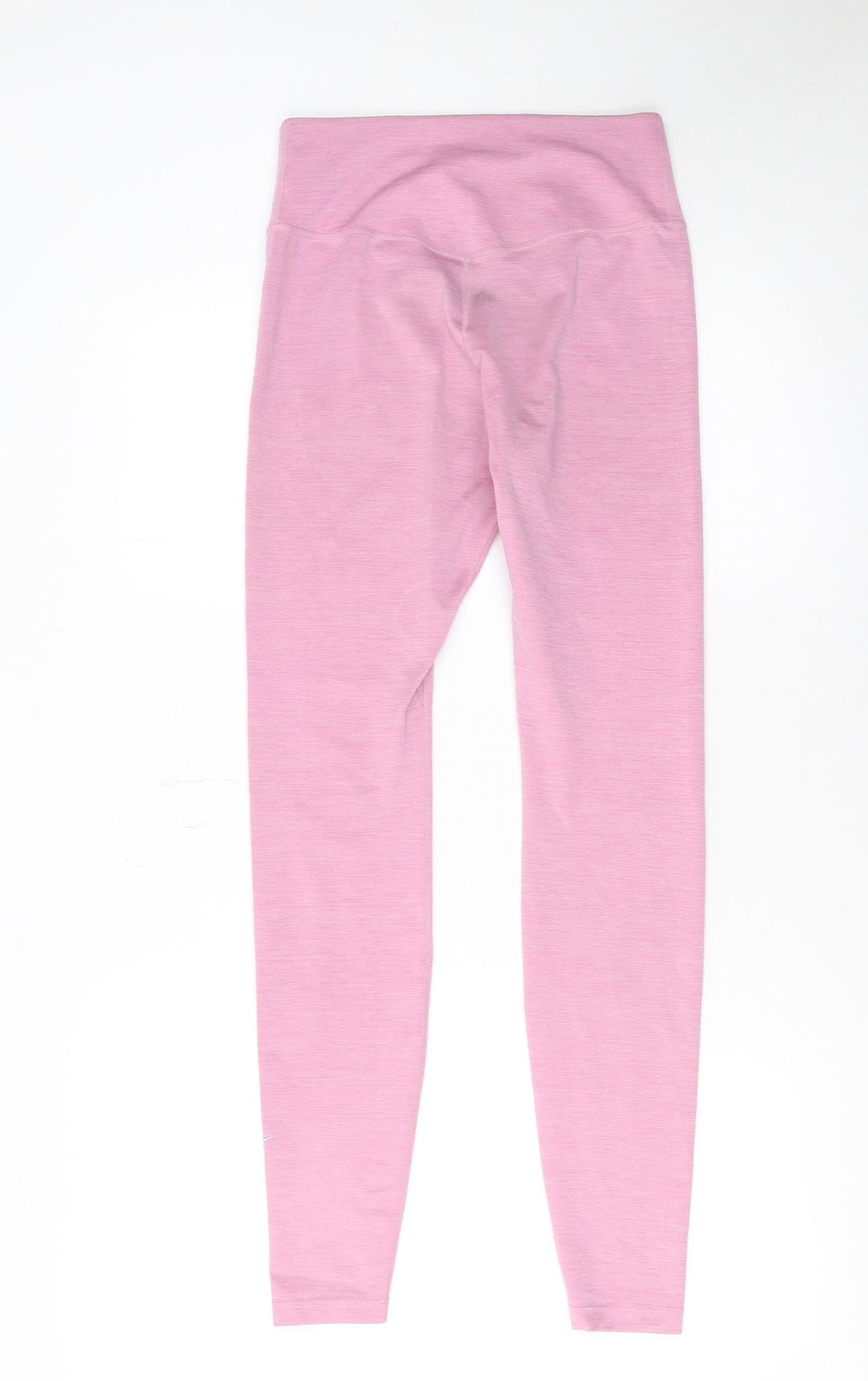Nike Womens Pink Dri-FIT Slim Leggings S Active Gymwear Trousers