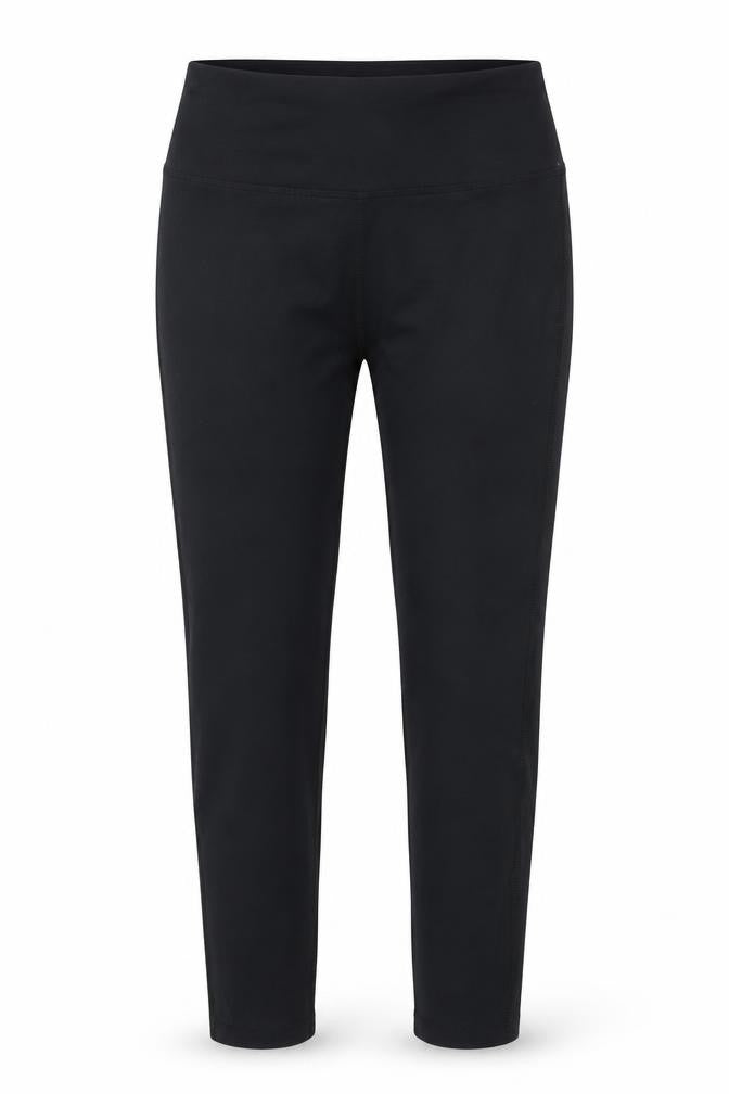 Front view of Archive Sport Women's Black Ankle Leggings L Nylon Blend