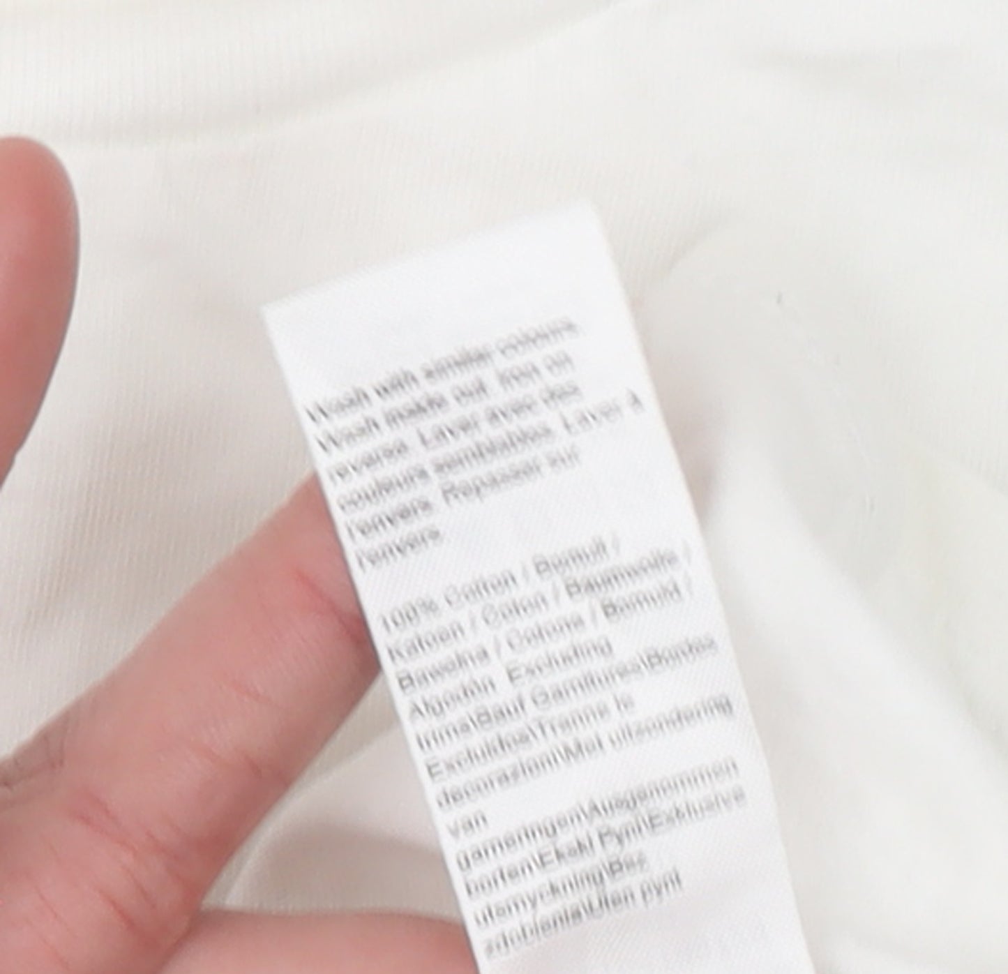 River Island Women's White Floral Embroidered Cotton T-Shirt Size 10