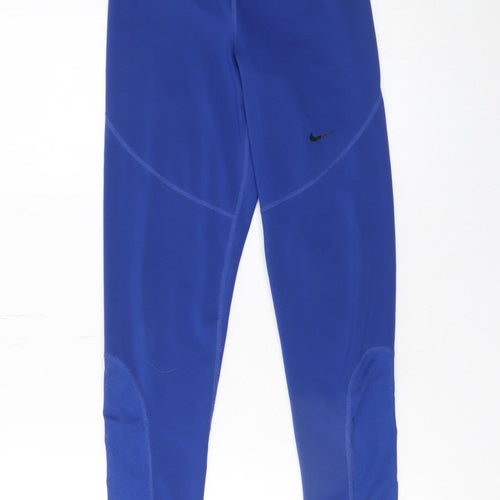 Nike Women's Blue Pro Dri-Fit Leggings Size M Activewear