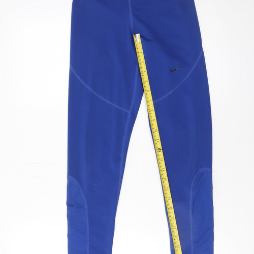 Nike Women's Blue Pro Dri-Fit Leggings Size M Activewear