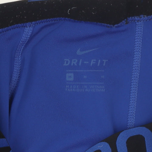 Nike Women's Blue Pro Dri-Fit Leggings Size M Activewear