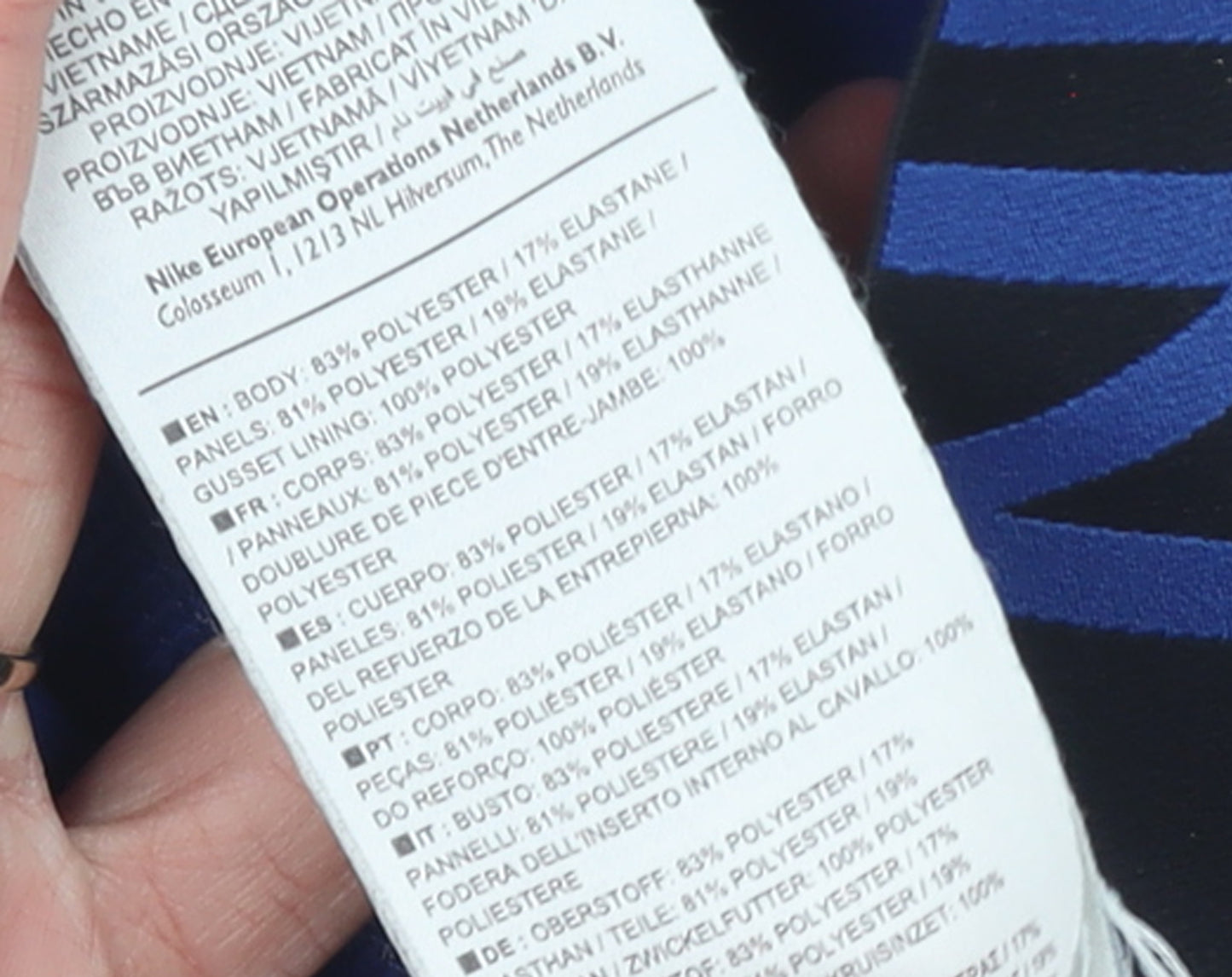 Nike Women's Blue Pro Dri-Fit Leggings Size M Activewear