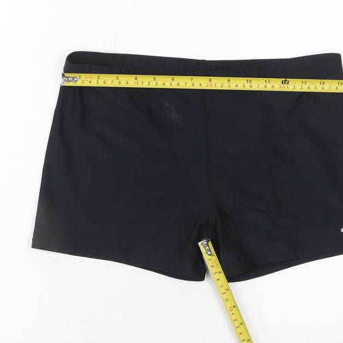 25 Degrees Men's Black XXL Square Leg Trunks Quick Dry Swimwear