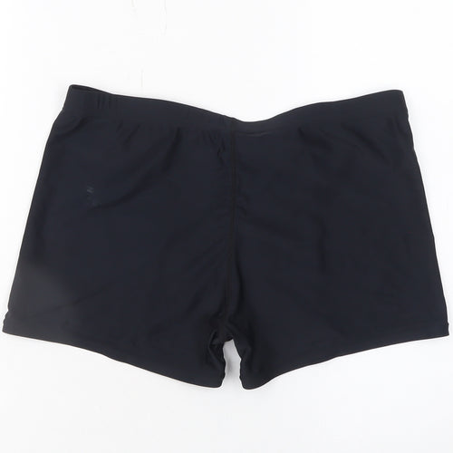 25 Degrees Men's Black XXL Square Leg Trunks Quick Dry Swimwear