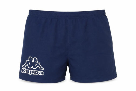 Front view of Kappa Men's Blue Swim Shorts XX Large Quick Dry Polyester