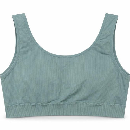MNG Women's Green Ribbed Knit Camisole Tank Top L