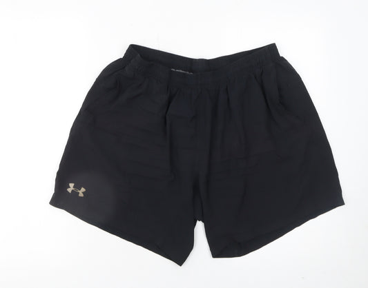 Under Armour Men's Black XL Athletic Shorts HeatGear Quick Dry