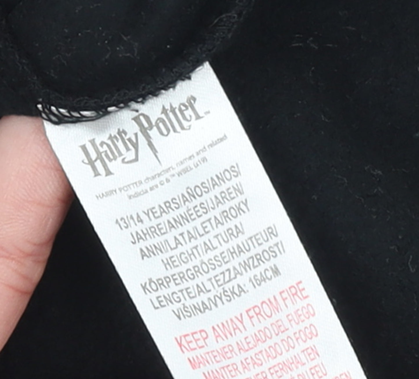 Harry Potter Girls Black Sequin Platform 9 3/4 Pullover Hoodie 13-14 Years