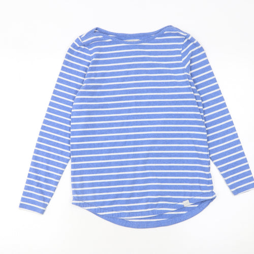 Fat Face Women’s Blue Striped Long Sleeve Breton T-Shirt Size 8