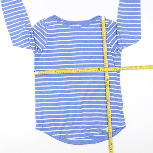 Fat Face Women’s Blue Striped Long Sleeve Breton T-Shirt Size 8