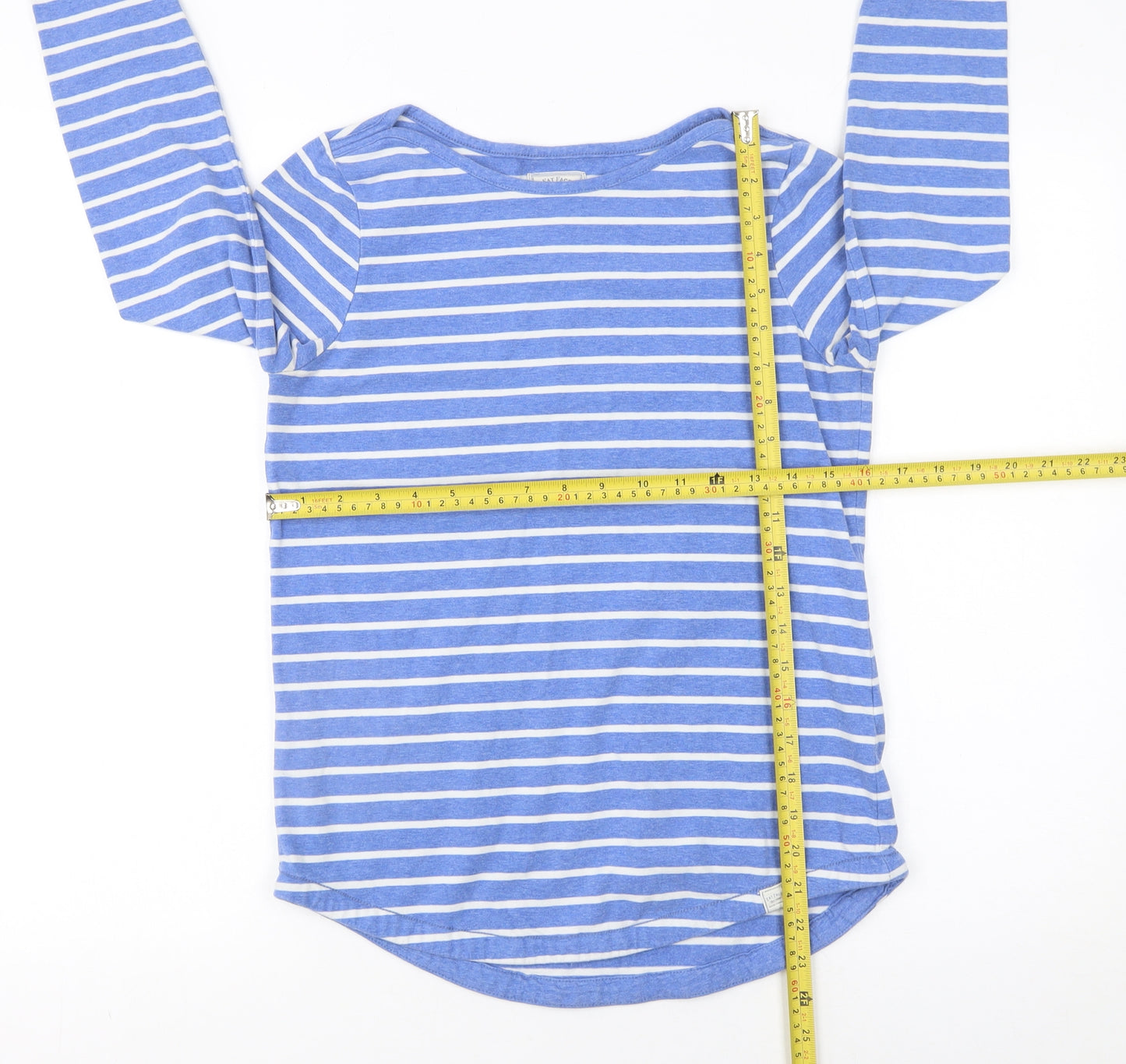 Fat Face Women’s Blue Striped Long Sleeve Breton T-Shirt Size 8