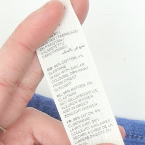 Fat Face Women’s Blue Striped Long Sleeve Breton T-Shirt Size 8