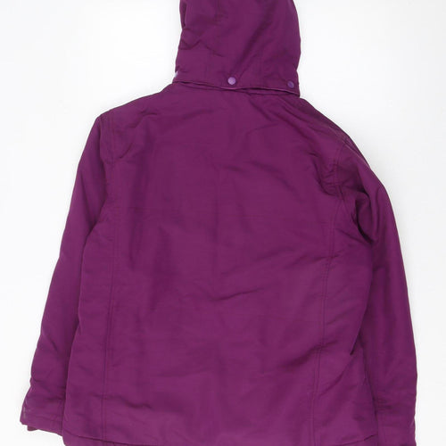 Maine New England Women's Purple Hooded Puffer Jacket Size 16