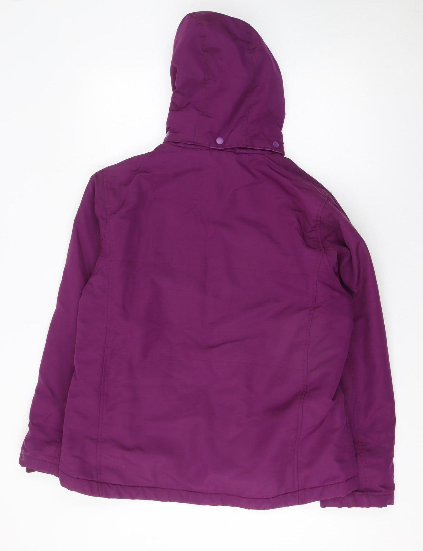 Maine New England Women's Purple Hooded Puffer Jacket Size 16
