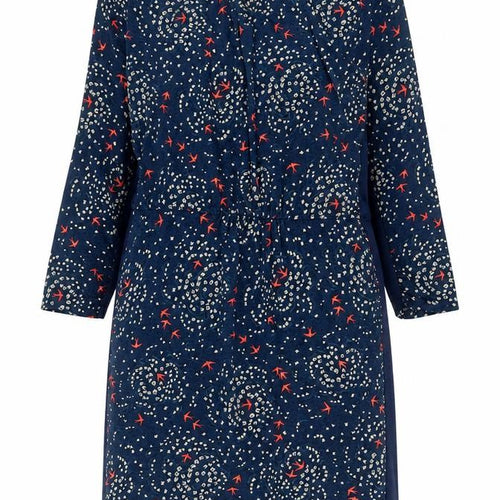 Oasis Women’s Blue Animal Print Shift Dress Size S Viscose Blend