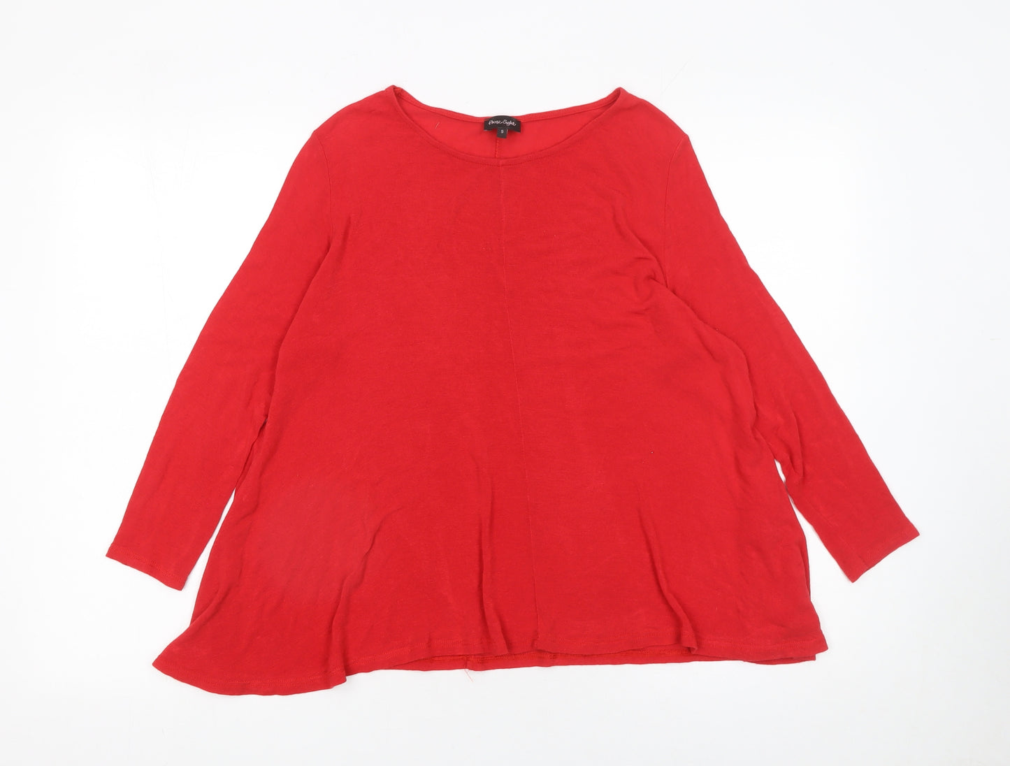 Phase Eight Women Red Long Sleeve Relaxed Fit Viscose Wool Pullover Jumper Size S